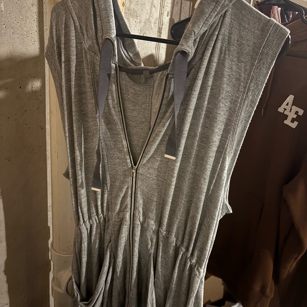 Athleta Gray Zip-Up Hoodie